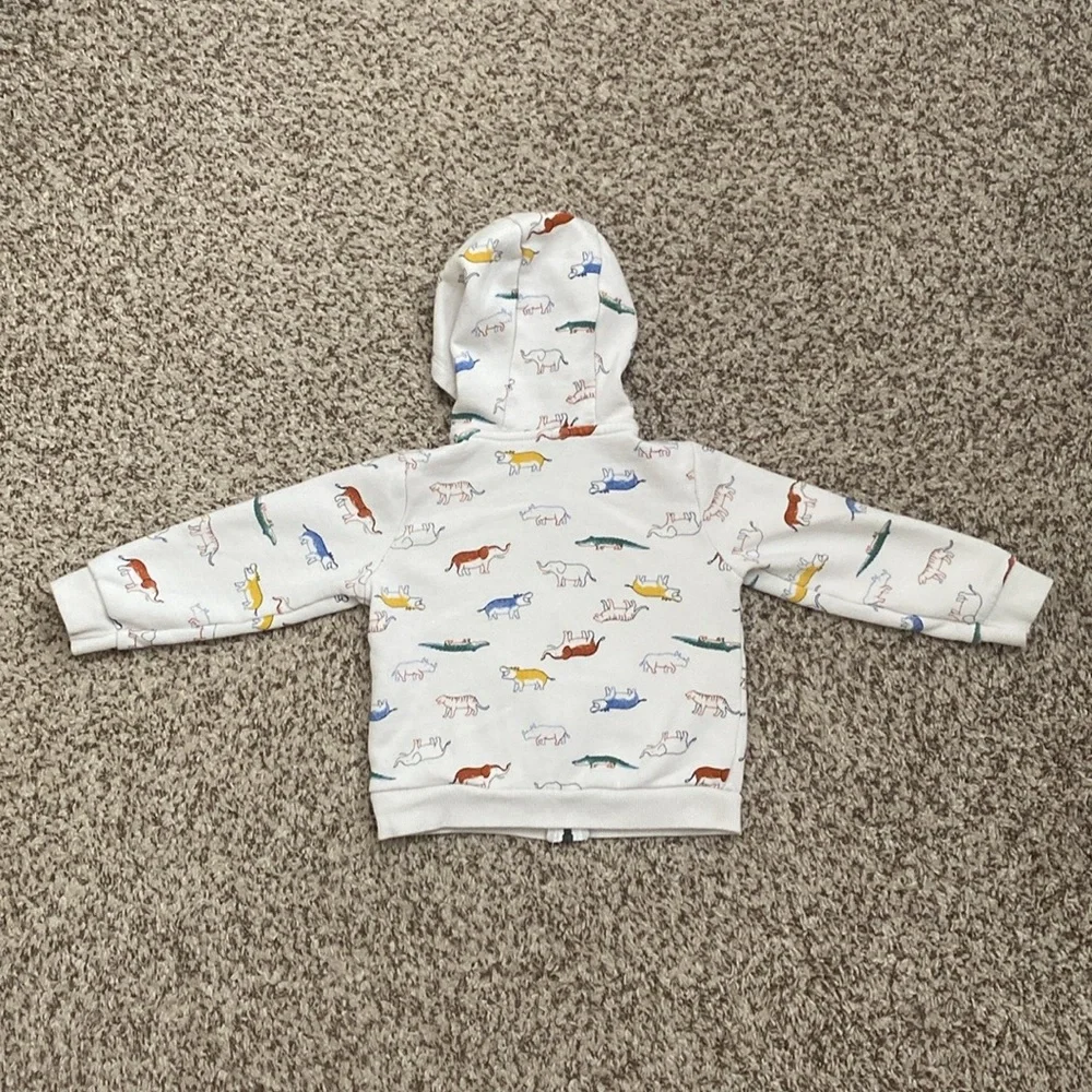 NWOT & EUC Carters Baby Elephant Safari Hoodie Jogger Matching set